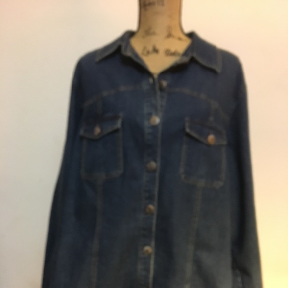 Once again plus size Jean jacket - Picture 3 of 4